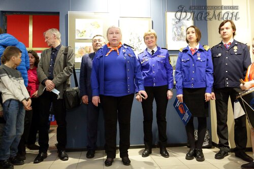 Открытие выставки работ  художника-иллюстратора Евгении Ивановны Стерлиговой YE1A0554